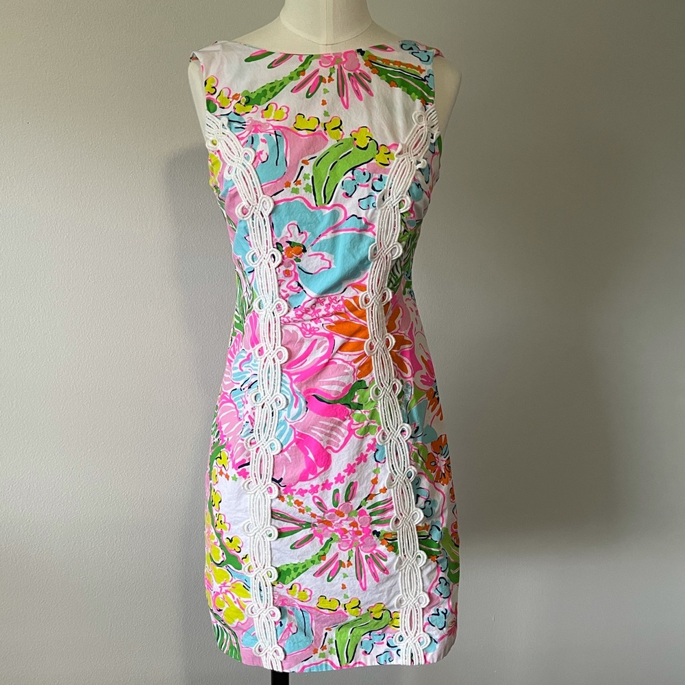 Lilly Pulitzer target printed shift dress size 2